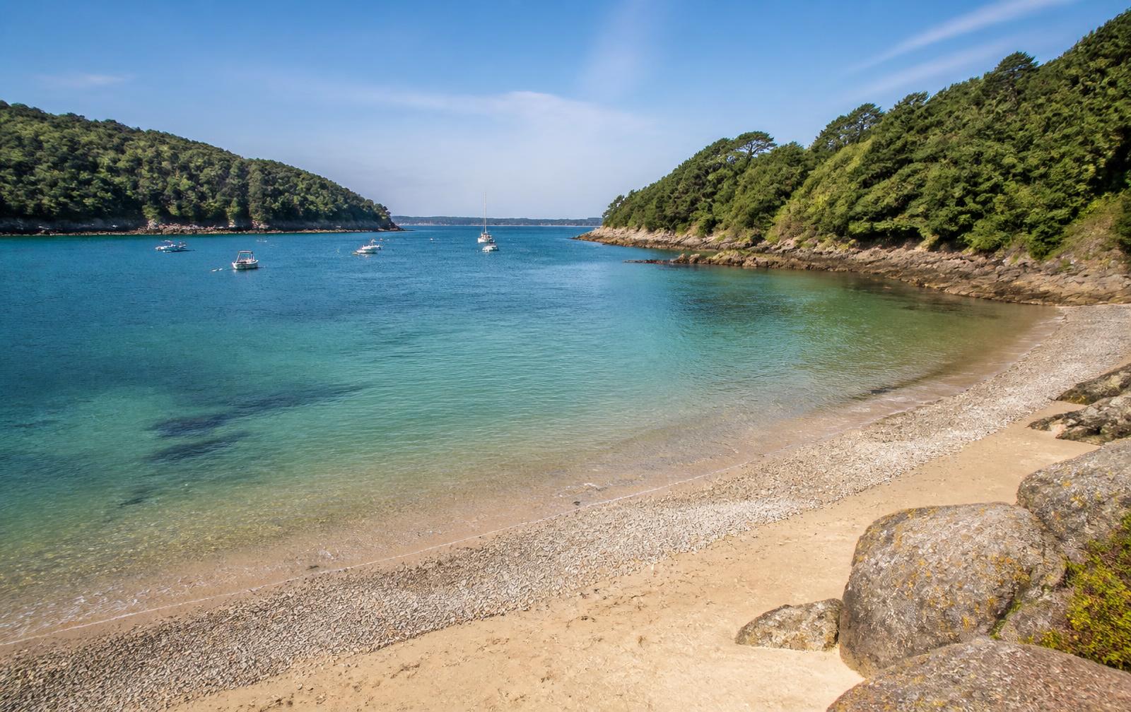 Swanpool beach, a short walk from Claire's practice in Falmouth
